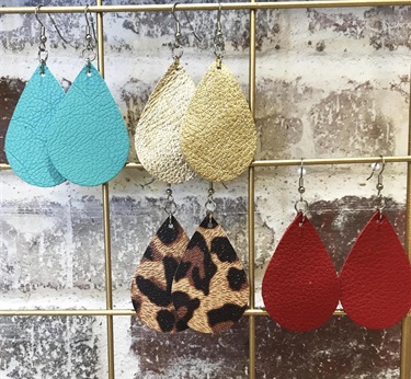 Leather Earrings - For every girl!