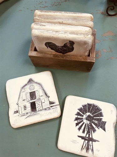 Farmhouse Coasters - To match your farmhouse kitchen!